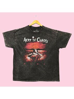 Alice In Chains Dirt Est 1987 Rock Band Mineral Wash Tee 2X